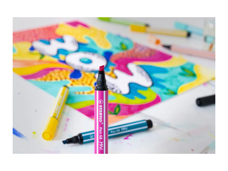 STABILO Feutre Pen 68 MAX, présentoir de 32 pièces ARTY