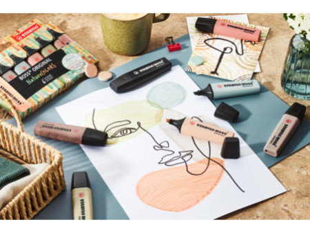 STABILO Surligneur 'BOSS ORIGINAL' NatureCOLORS, étui de 4