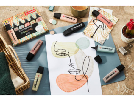 STABILO Surligneur 'BOSS ORIGINAL' NatureCOLORS, étui de 8