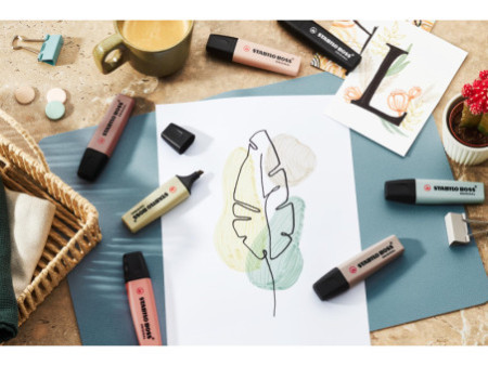 STABILO Surligneur 'BOSS ORIGINAL' NatureCOLORS, étui de 8