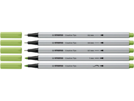 STABILO Kit Creative Tips ARTY PASTELL, étui métal de 30