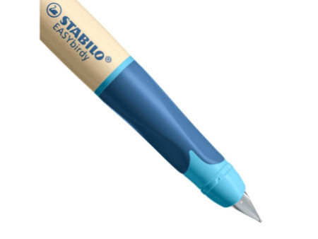 STABILO Stylo plume EASYbirdy Timber L, gaucher, bleu