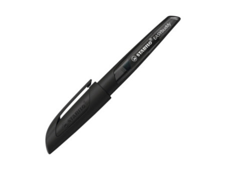 STABILO Stylo plume EASYbuddy M, droitier, noir/noir