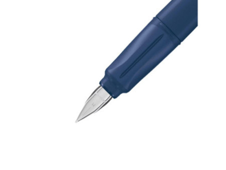 STABILO Stylo plume EASYbuddy M, droitier, bleu acier/lime