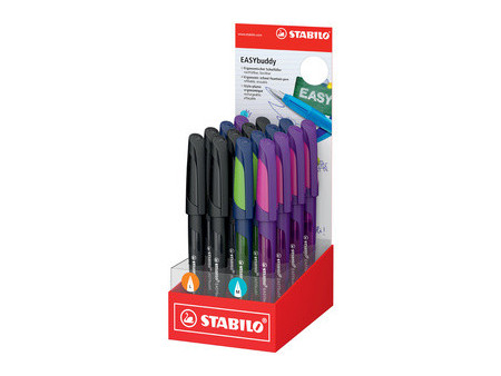 STABILO Stylo plume EASYbuddy L/M, présentoir de 16