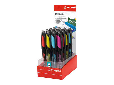 STABILO Stylo plume EASYbuddy L/M, présentoir de 16