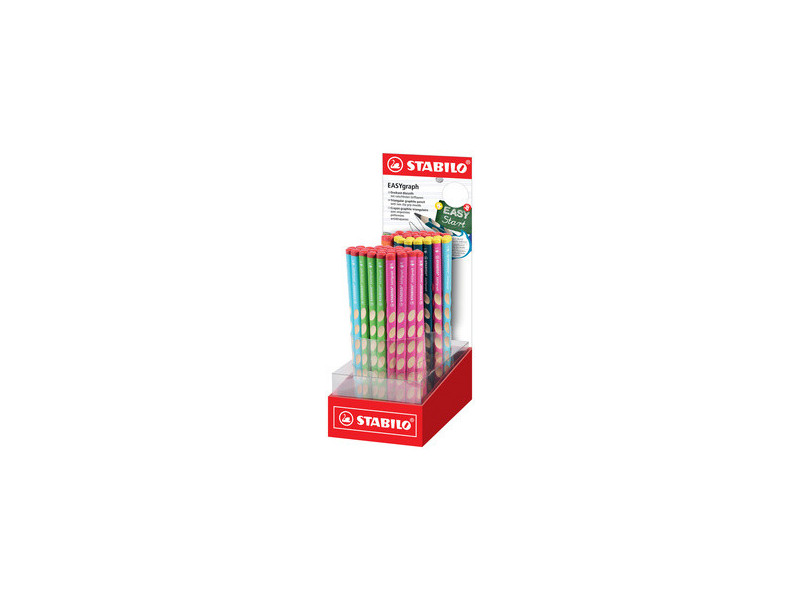 STABILO Crayon d'apprentissage EASYgraph, présentoir de 60