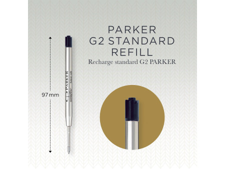 PARKER Recharge pour stylo QUINKflow, M, blister, noir