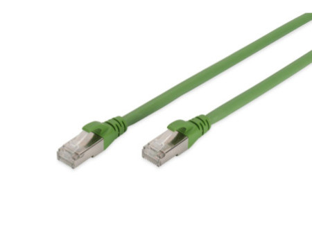 DIGITUS Câble de brassage, Cat.6A, S/FTP, 5,0 m, vert