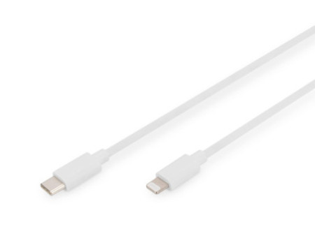 DIGITUS Câble de données/de charge, Lighting-USB-C, 1,0 m