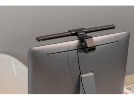 DIGITUS Lampe LED avec pince de fixation et port USB, noir