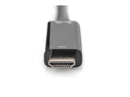 DIGITUS Adaptateur HDMI 4K vers DisplayPort, 0,2 m, noir