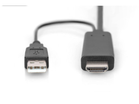 DIGITUS Adaptateur HDMI 4K vers DisplayPort, 2,0 m, noir