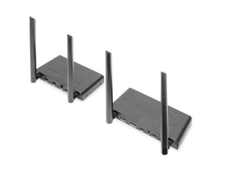 DIGITUS Kit d'extension sans fil KVM HDMI, 200 m