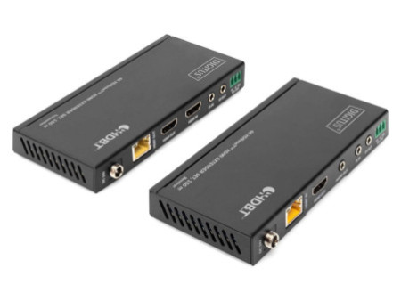 DIGITUS Kit d'extension HDMI 4K HDBaseT 150 m, noir
