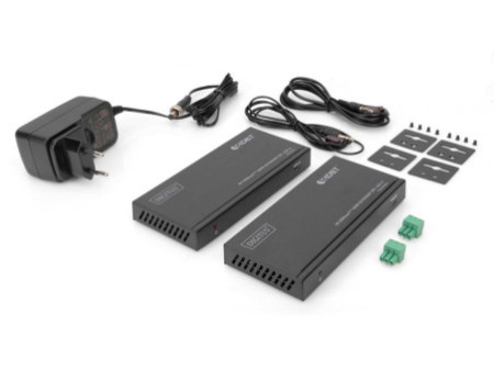DIGITUS Kit d'extension HDMI 4K HDBaseT 150 m, noir