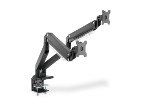 DIGITUS Support double écran universel, fixation par serrage
