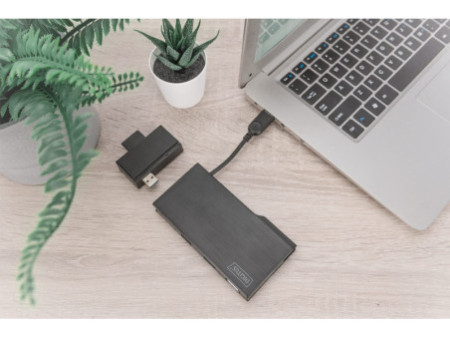 DIGITUS Station d'accueil universelle USB 3.0, 7 ports