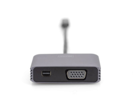 DIGITUS Adaptateur graphique USB-C 4K 2en1 Mini DisplayPort