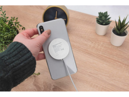 DIGITUS Chargeur à induction, magnétique, 15 watts, blanc
