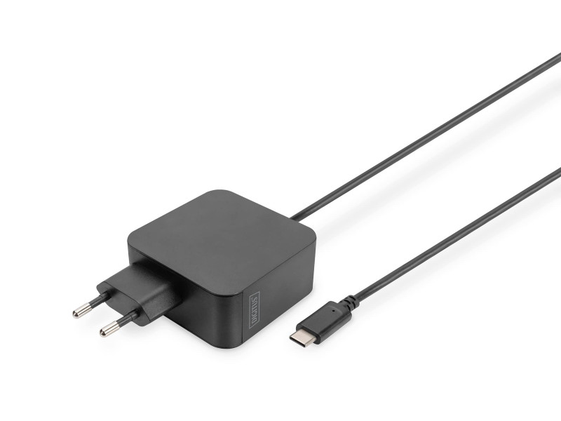 DIGITUS Chargeur pour ordinateur portable USB-C, 65 W, noir