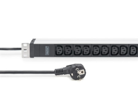 DIGITUS Multiprise 19', 12 prises, 1 U
