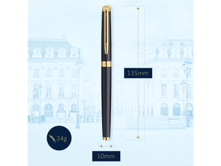 WATERMAN Stylo plume Hémisphère, Mat Noir G.T.