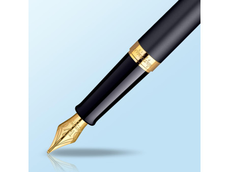 WATERMAN Stylo plume Hémisphère, Mat Noir G.T.
