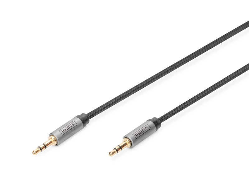 DIGITUS Câble de raccordement audio, jack mâle 3,5 mm, 3 m
