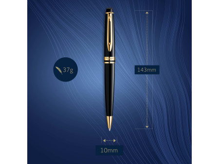 WATERMAN Stylo à bille à mécanisme rotatif Expert, noir G.C.