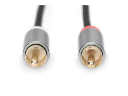 DIGITUS Câble adaptateur audio stéréo, prise jack - RCA, 3 m