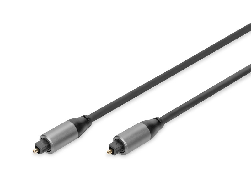 DIGITUS Câble de raccordement Toslink, fiche Toslink, 3,0 m