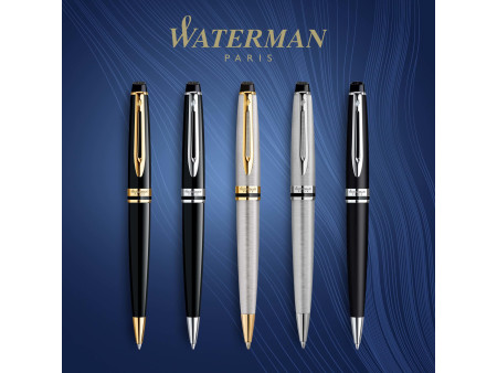 WATERMAN Stylo à bille à mécanisme rotatif Expert, noir G.C.