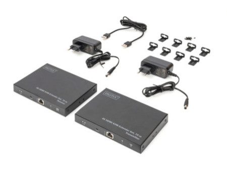 DIGITUS Kit d'extension KVM HDMI 4K, 70 m