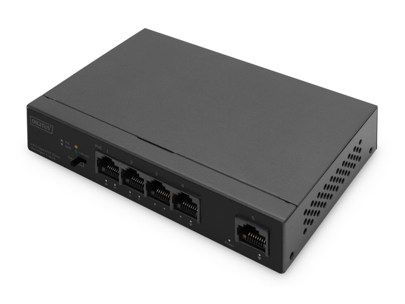 DIGITUS Commutateur Gigabit Ethernet PoE 4 ports