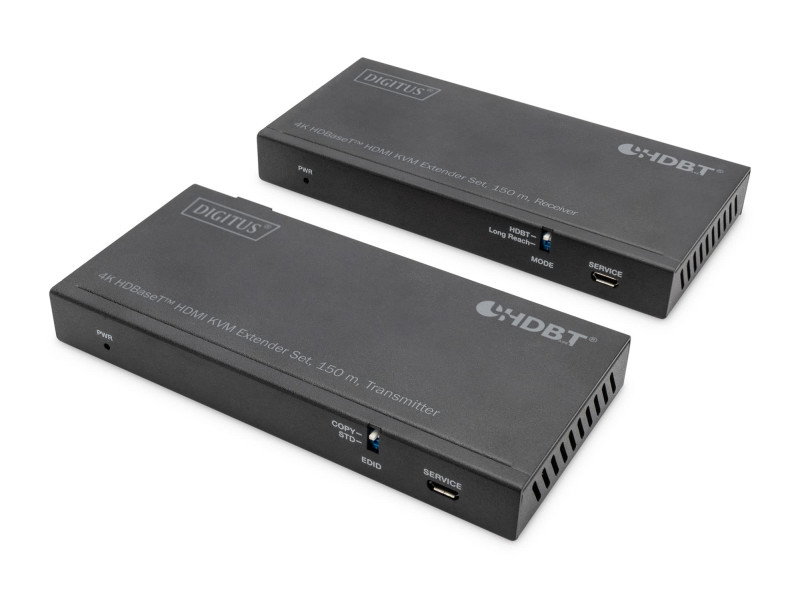 DIGITUS Kit d'extension KVM HDMI 4K HD BaseT, 150 m