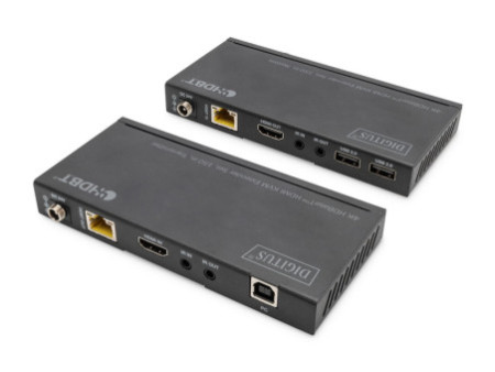 DIGITUS Kit d'extension KVM HDMI 4K HD BaseT, 150 m