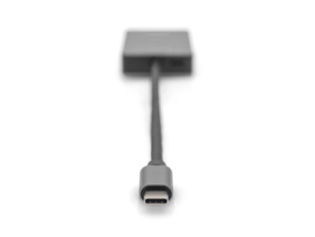 DIGITUS Lecteur de carte USB-C High Speed, 2 ports, gris