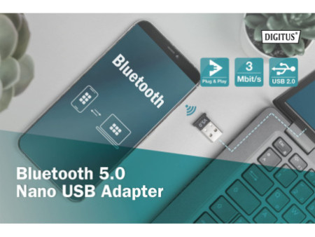 DIGITUS Adaptateur nano USB Bluetooth 5.0