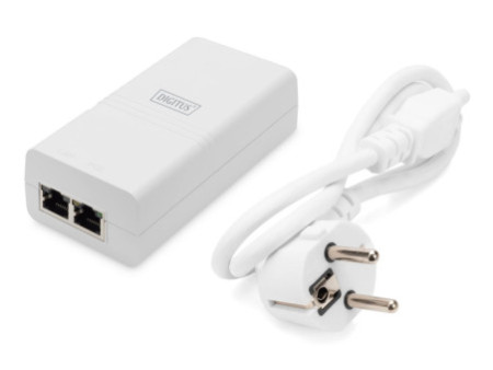 DIGITUS Injecteur Gigabit Ethernet PoE 802.3af, 100 m