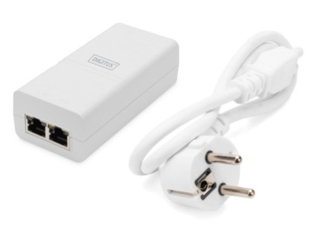 DIGITUS Injecteur Gigabit Ethernet PoE+ 802.3at, 100 m