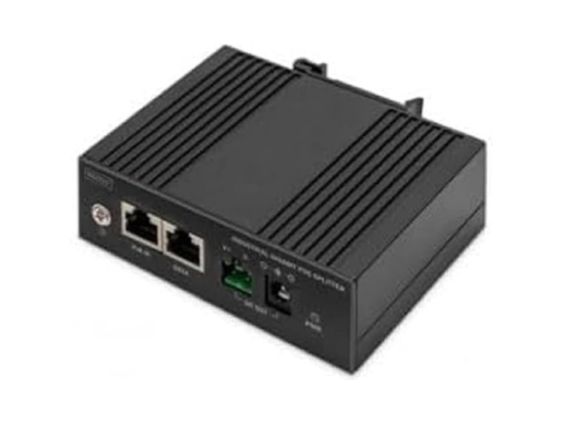 DIGITUS Répartiteur industriel PoE Gigabit Ethernet, 60 W