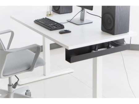 DIGITUS Goulotte passe-câble sous le bureau, noir