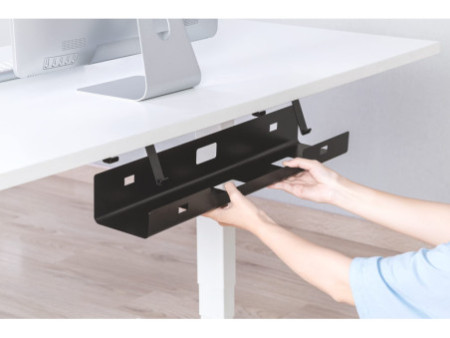 DIGITUS Goulotte passe-câble sous le bureau, noir