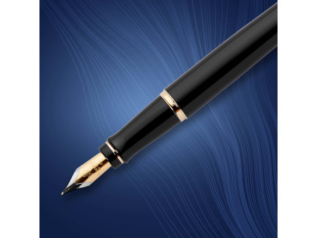 WATERMAN Stylo plume Expert, Laque Noire G.T., tracé: M
