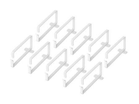 DIGITUS Etrier guide-câbles 19', acier, 45 x 150 mm, gris