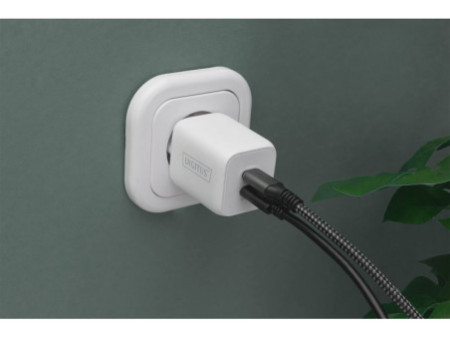 DIGITUS Chargeur USB, 2x USB-C, 65 watts, blanc