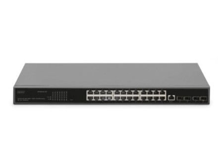DIGITUS Commutateur 19' Gigabit Etherneet Switch, 24 ports