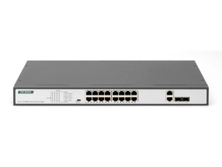 DIGITUS Commutateur 19' Fast Ethernet PoE, 16 ports