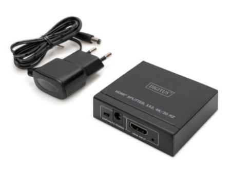 DIGITUS Répartiteur HDMI 4K, 1x2, 4K / 30 Hz, noir